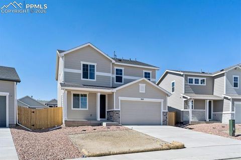 Photo of 9313 Golden Buffs Drive, Colorado Springs, CO 80925 (MLS # 6117958)