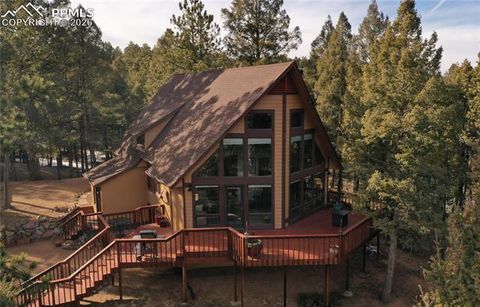 Photo of 3887 Spruce Road, Woodland Park, CO 80863 (MLS # 5992174)