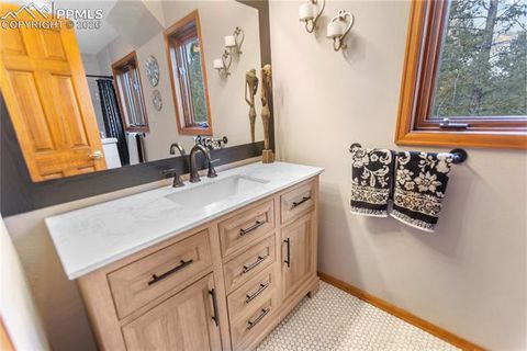 Tiny photo for 3887 Spruce Road, Woodland Park, CO 80863 (MLS # 5992174)