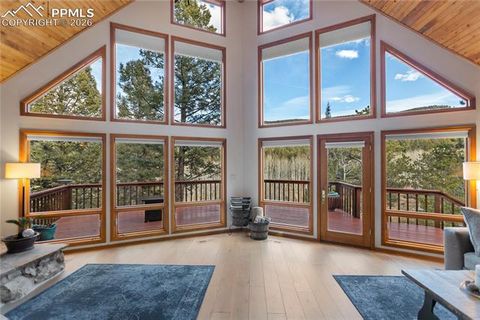 Tiny photo for 3887 Spruce Road, Woodland Park, CO 80863 (MLS # 5992174)