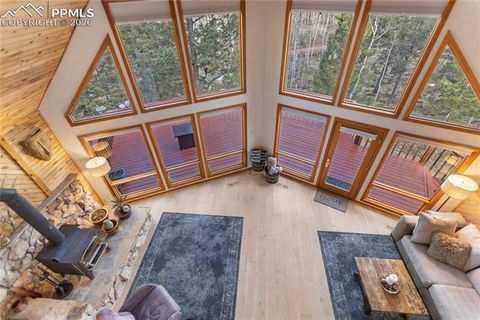 Tiny photo for 3887 Spruce Road, Woodland Park, CO 80863 (MLS # 5992174)