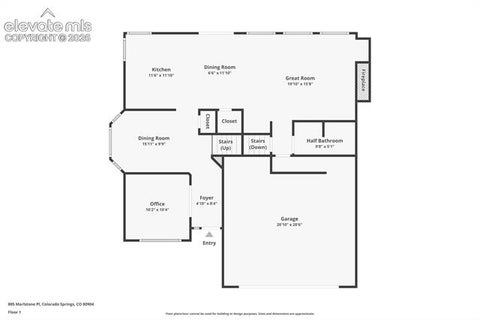 Tiny photo for 885 Marlstone Place, Colorado Springs, CO 80904 (MLS # 1458078)