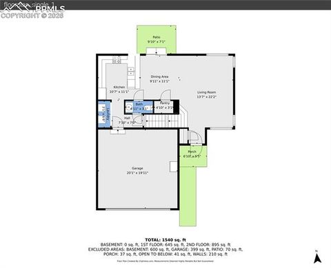 Tiny photo for 990 Ridgebury Place, Fountain, CO 80817 (MLS # 6902539)