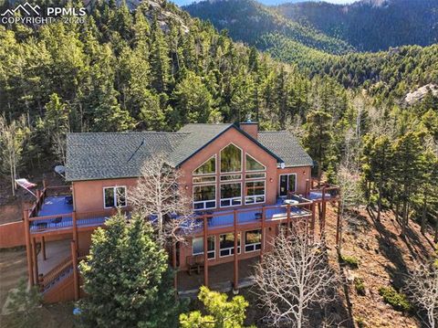 Photo of 6070 Big Horn Road, Manitou Springs, CO 80829 (MLS # 2879664)