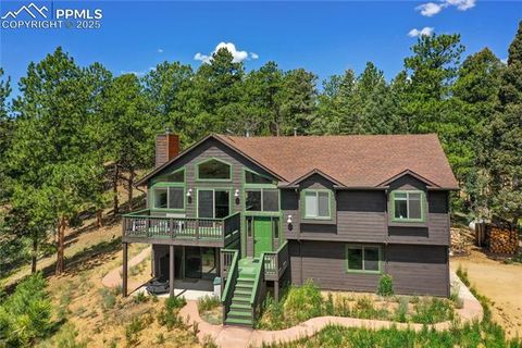 Photo of 4041 Trout Creek Road, Woodland Park, CO 80863 (MLS # 6218834)