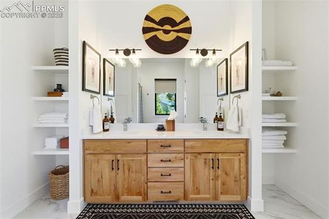 Tiny photo for 1005 Locklin Way, Woodland Park, CO 80863 (MLS # 8380998)