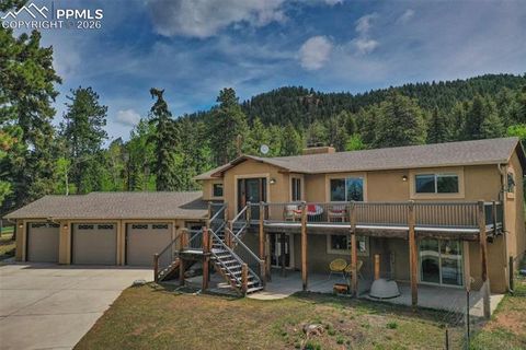 Photo of 1901 Rampart Range Road, Woodland Park, CO 80863 (MLS # 2357556)