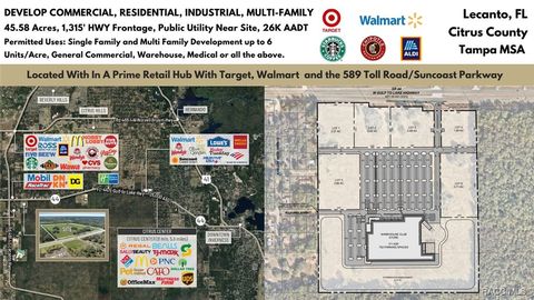 Vacant Land For Sale - 2630 W Gulf To Lake Highway<br/> Lecanto, FL 34461