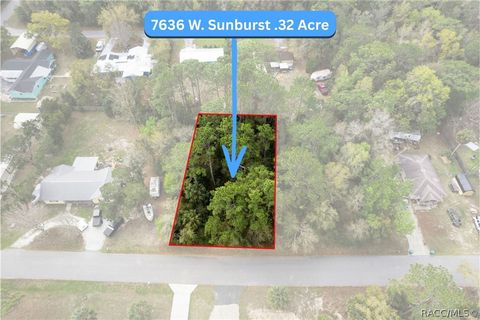 Vacant Land For Sale - 7636 W Sunburst Lane<br/> Homosassa, FL 34448