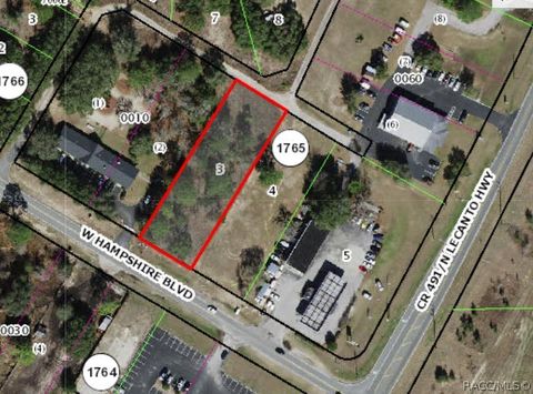 Vacant Land For Sale - 779 W Hampshire Boulevard<br/> Citrus Springs, FL 34434