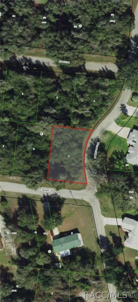 Vacant Land For Sale - 4399 E Wharf Lane<br/> Citrus County, Hernando, FL 34442