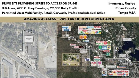 Vacant Land For Sale - 3865-3899 E Gulf To Lake Highway<br/> Inverness, FL 34453
