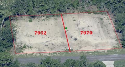Vacant Land For Sale - 7970 N Ibsen Drive<br/> Citrus Springs, FL 34433