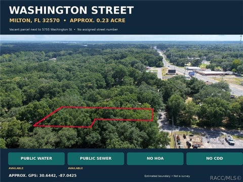 Vacant Land For Sale - Washington Street<br/> Milton, FL 32570