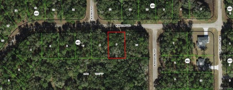 Vacant Land For Sale - 8789 N Malibu Road<br/> Citrus Springs, FL 34434