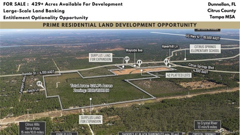 Vacant Land For Sale - 5030 W Dunklin Street<br/> Dunnellon, FL 34433
