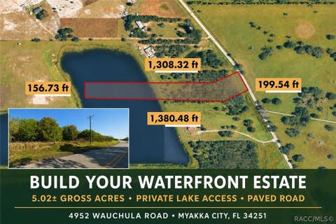 Vacant Land For Sale - 4952 Wauchula Road<br/> Manatee County, Myakka City, FL 34251