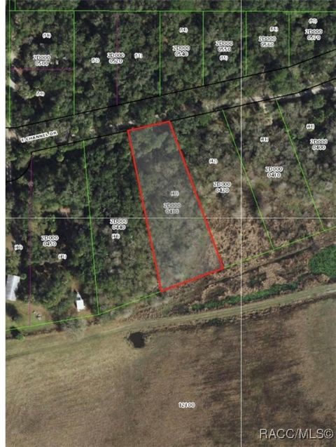 Vacant Land For Sale - 6638 E Channel Drive<br/> Hernando, FL 34442
