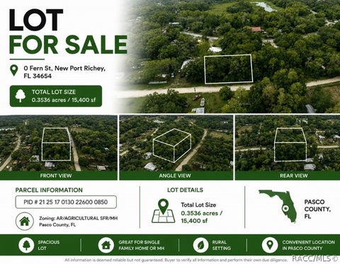 Vacant Land For Sale - Fern Street<br/> New Port Richey, FL 34654