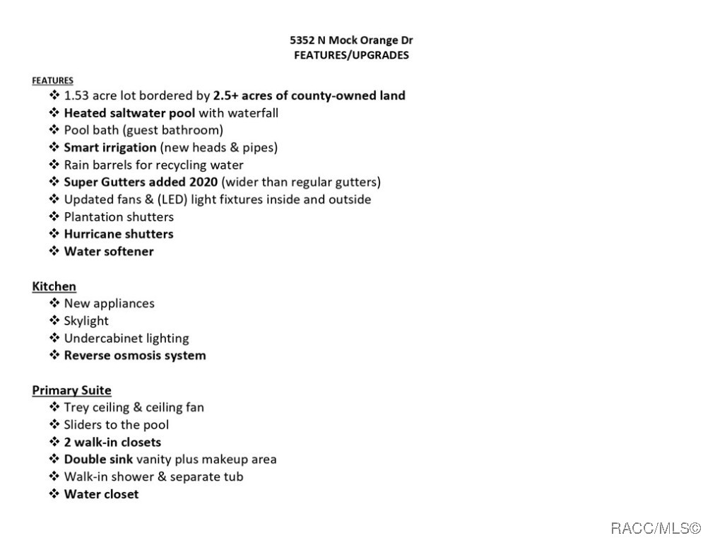 5352 N Mock Orange Drive