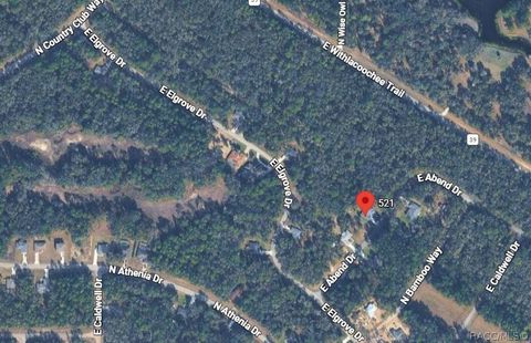 Vacant Land For Sale - 521 E Abend Drive<br/> Citrus County, Citrus Springs, FL 34434