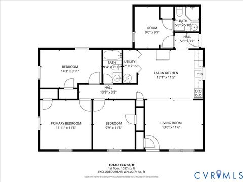 Tiny photo for 1530 Stark Street, Petersburg, VA 23803 (MLS # 2612645)