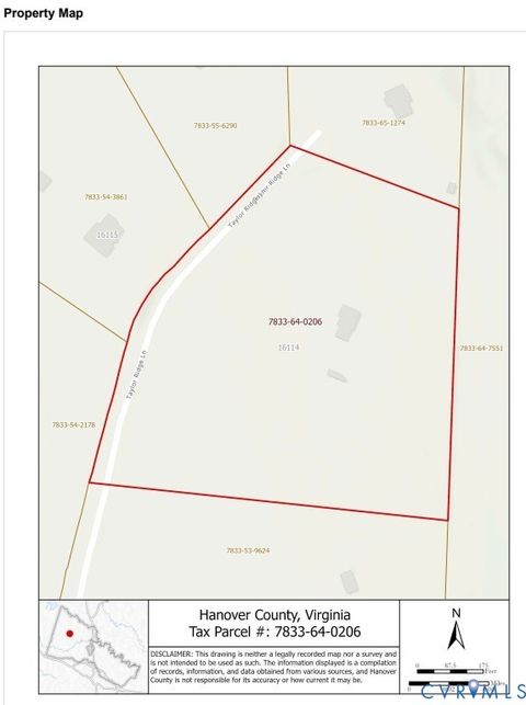 Tiny photo for 16114 Taylor Ridge Lane, Beaverdam, VA 23015 (MLS # 2618274)