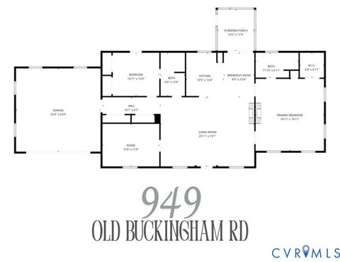 Tiny photo for 949 Old Buckingham Rd, Cumberland, VA 23040 (MLS # 2605175)