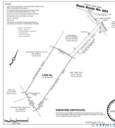 Photo of 0 Banks Road, Cumberland, VA 23040 (MLS # 2608465)