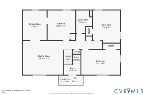 Tiny photo for 612 Whiffletree Road, Richmond, VA 23236 (MLS # 2625096)