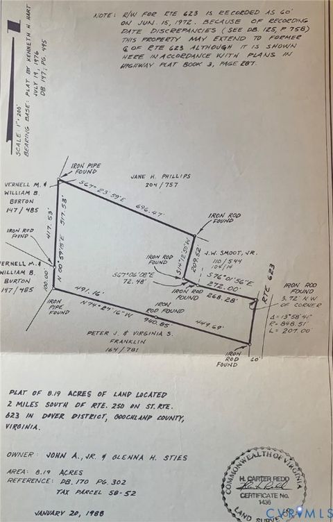 Tiny photo for 0000 Hockett Road, Manakin Sabot, VA 23103 (MLS # 2522432)