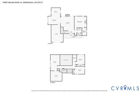 Tiny photo for 14401 Woods Walk Lane, Midlothian, VA 23112 (MLS # 2604383)