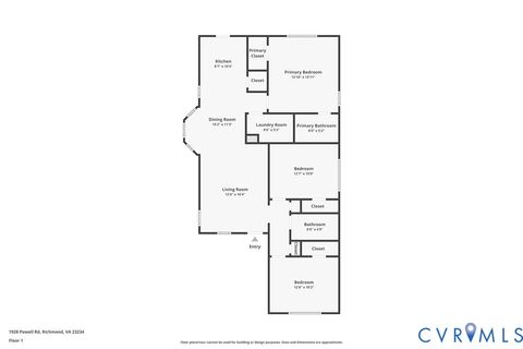 Tiny photo for 1928 Powell Road, Richmond, VA 23224 (MLS # 2532731)