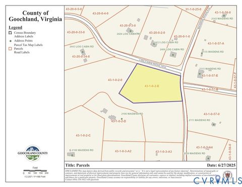 Tiny photo for Lot 1 Maidens Road, Maidens, VA 23102 (MLS # 2533404)