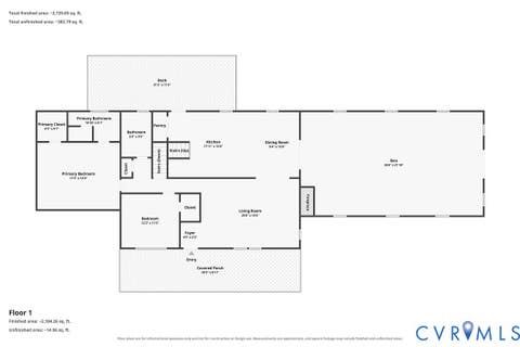 Tiny photo for 1323 Old Peachtree Road, Green Bay, VA 23942 (MLS # 2622688)