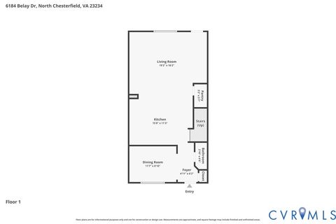 Tiny photo for 6184 Belay Drive, Chesterfield, VA 23234 (MLS # 2609992)