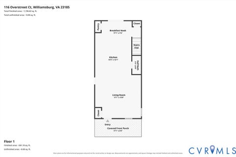 Tiny photo for 116 Overstreet Court, Williamsburg, VA 23185 (MLS # 2628204)