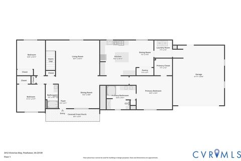 Tiny photo for 3412 Victorias Way, Powhatan, VA 23139 (MLS # 2616919)