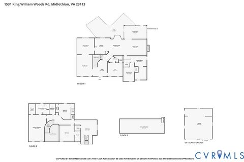 Tiny photo for 1531 King William Woods Road, Midlothian, VA 23113 (MLS # 2620057)