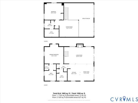 Tiny photo for 611 Hills Fork Road, King William, VA 23086 (MLS # 2527891)