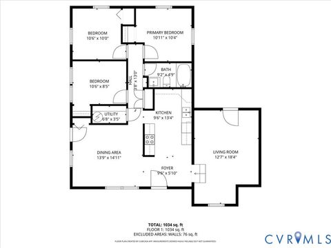 Tiny photo for 1509 Enon Church Road, Chesterfield, VA 23836 (MLS # 2525804)