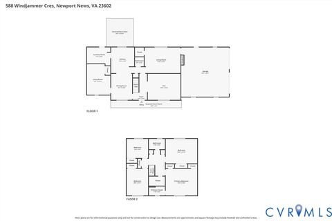 Tiny photo for 588 Windjammer Crescent, Newport News, VA 23602 (MLS # 2614416)