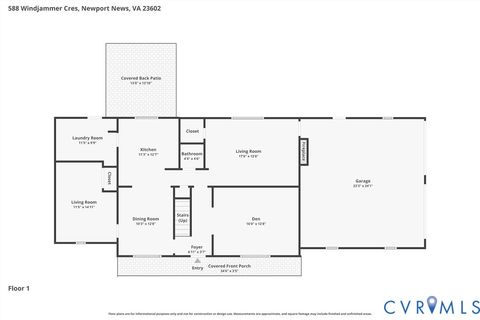 Tiny photo for 588 Windjammer Crescent, Newport News, VA 23602 (MLS # 2614416)
