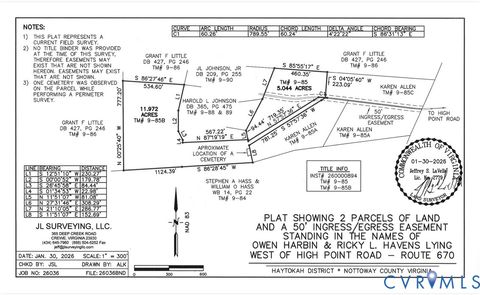 Tiny photo for TBD High Point Rd, Crewe, VA 23930 (MLS # 2606738)