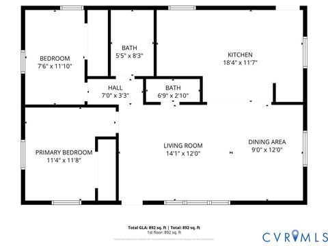 Tiny photo for 1401 Bramwell Road, Richmond, VA 23225 (MLS # 2607294)