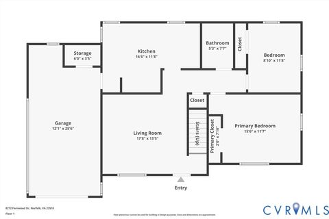 Tiny photo for 8272 Fernwood Drive, Norfolk, VA 23513 (MLS # 2612899)