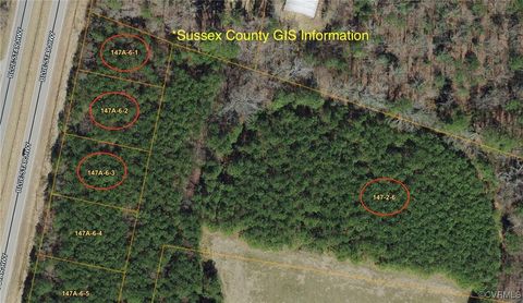 Tiny photo for N/A Blue Star Hwy, Jarratt, VA 23867 (MLS # 2515847)