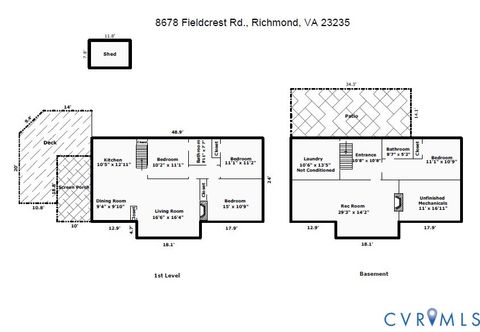 Tiny photo for 8678 Fieldcrest Road, Richmond, VA 23235 (MLS # 2604158)