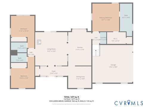 Tiny photo for 16379 Arch Hill Road, Hanover, VA 23069 (MLS # 2611428)