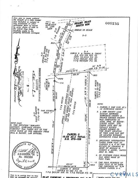 Tiny photo for 275 Reams Road, South Prince George, VA 23805 (MLS # 2532783)